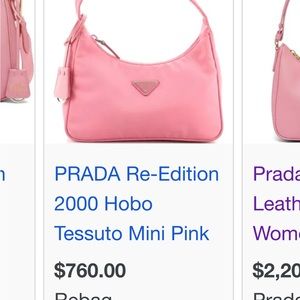 Prada nylon hand bag re-edition